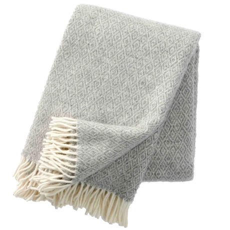 Klippan Plaid lamswol Stella - Light Grey