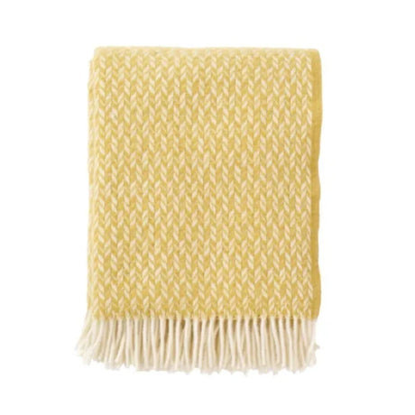 Klippan Plaid gerecyclede wol Lovik - Straw