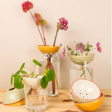 Load image into Gallery viewer, Bobèche voor bloemen - Saliegroen