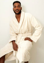Afbeelding in Gallery-weergave laden, Bio katoenen badjas Natural White