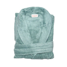 Afbeelding in Gallery-weergave laden, Bio katoenen badjas Mineral Green