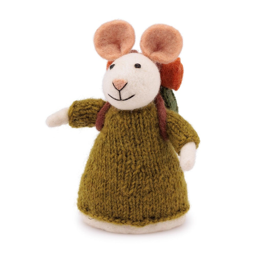 Decoratie Muis wandelaar groen