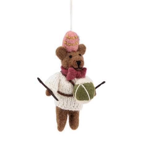 Hanger Beer met trommel Crème