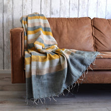 Afbeelding in Gallery-weergave laden, Plaid Okergeel Crème