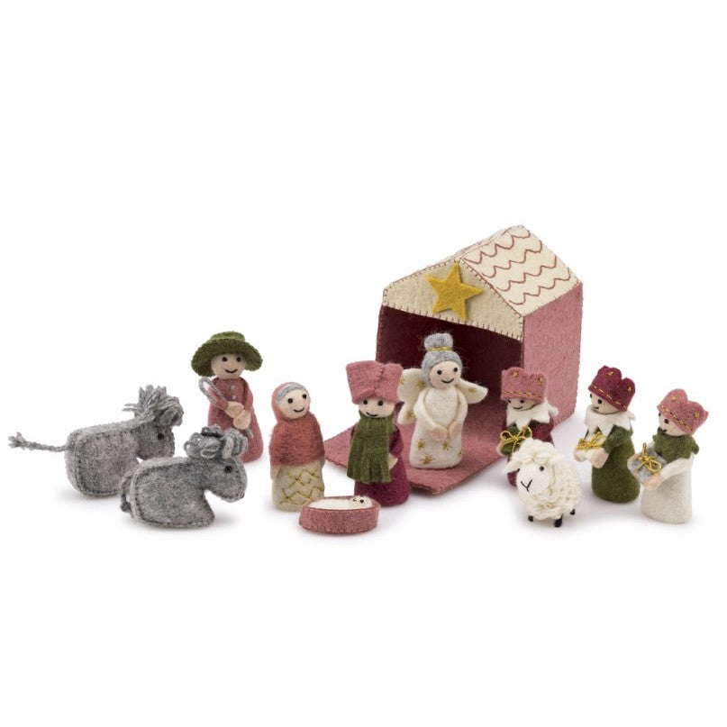 Kerststal Cyclaam-Oudroze