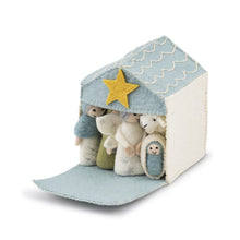 Load image into Gallery viewer, Kerststal IJsblauw-Wit