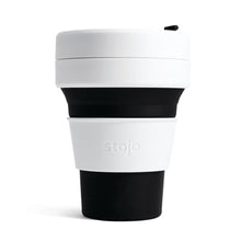 Load image into Gallery viewer, Foldable coffee cup Black &amp; White M