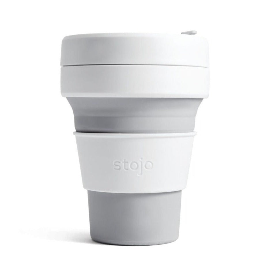 Foldable coffee cup Grey & White M