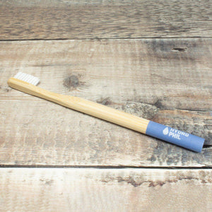 Bamboe tandenborstel blauw