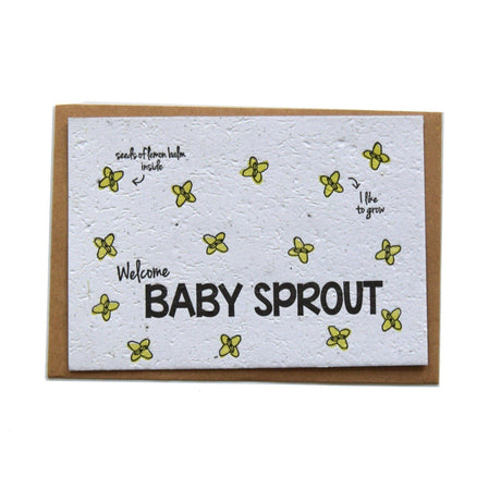 Bloeikaart Welcome Baby Sprout