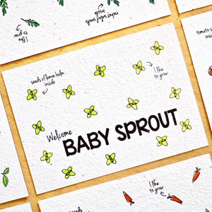 Bloeikaart Welcome Baby Sprout