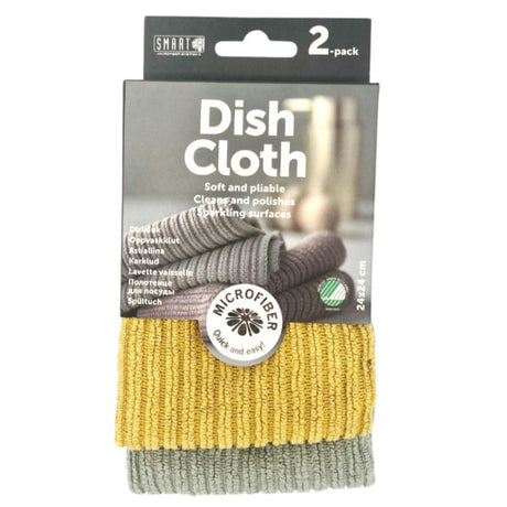 Eco dish cloths mustard