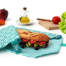 Load image into Gallery viewer, Herbruikbare sandwich wrap turquoise - MIISHA Eco Shop
