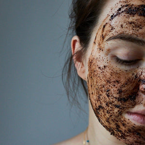 Face Scrub with Coffee Grounds - Sensitive Skin
