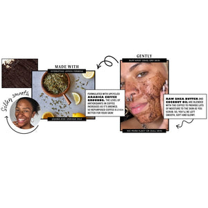 Face Scrub with Coffee Grounds - Oily Skin