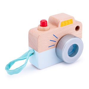 Houten speelgoed camera