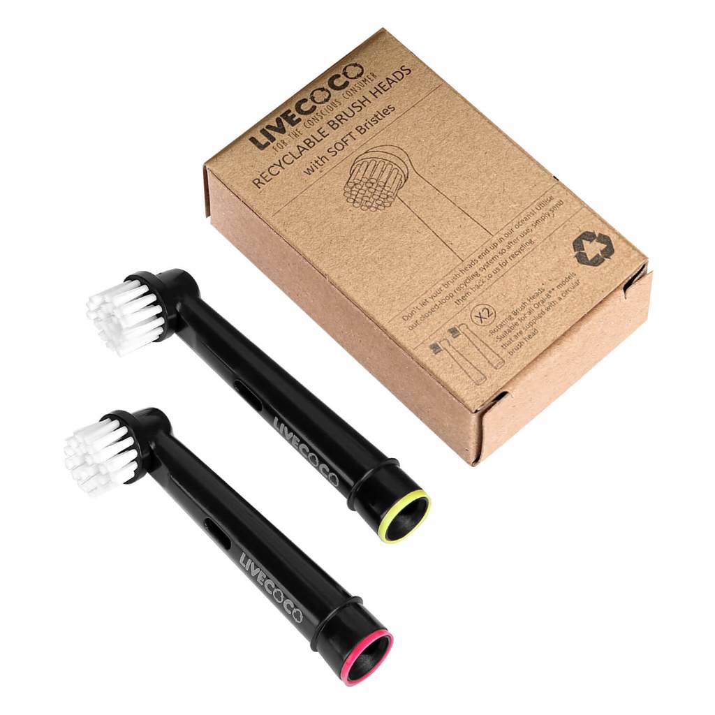 Recyclebare elektrische tandenborstel borsteltjes 2st